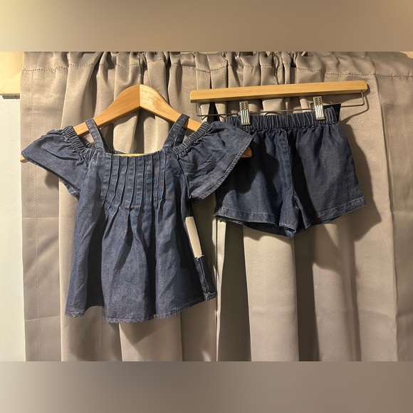 Habitual Kids Girls Denim Two Pc Set Size 3 NWT - Picture 2 of 9